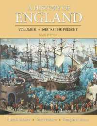 A History of England, Volume 2 : 1688 to the present （6TH）