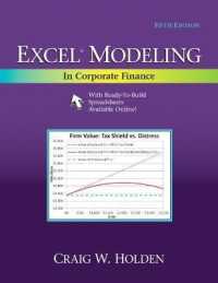 Excel Modeling in Corporate Finance （5TH）