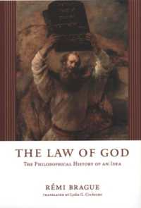 ＜神の法＞の哲学史（英訳）<br>The Law of God : The Philosophical History of an Idea