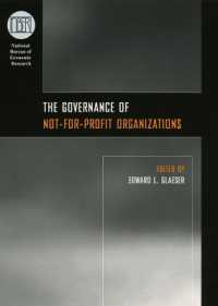 ＮＰＯのガバナンス<br>The Governance of Not-for-Profit Organizations (National Bureau of Economic Research Conference Report)
