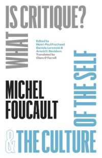 フーコー講義「批評とは何か？」「自己の文化」（英訳）<br>'What Is Critique?' and 'The Culture of the Self' (The Chicago Foucault Project)