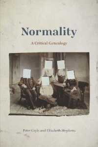 「正常」の批判的系譜学<br>Normality : A Critical Genealogy
