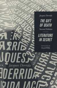 デリダ『死を与える』（英訳）<br>The Gift of Death, Second Edition & Literature in Secret (Religion and Postmodernism Series)