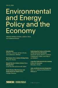 Environmental and Energy Policy and the Economy : Volume 1 (Nber-environmental and Energy Policy and the Economy)