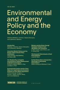 Environmental and Energy Policy and the Economy : Volume 5 (Nber-environmental and Energy Policy and the Economy)