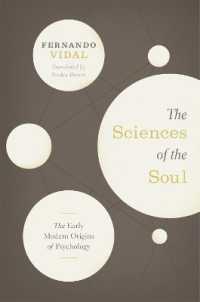 近代初期の心理学前史（英訳）<br>The Sciences of the Soul : The Early Modern Origins of Psychology