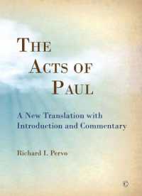 The the Acts of Paul : A New Translation with Introduction and Commentary
