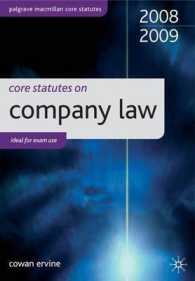 Core Statutes on Company Law (Palgrave Macmillan Core Statutes) -- Paperback