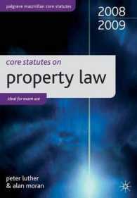 Core Statutes on Property Law (Palgrave Macmillan Core Statutes) -- Paperback （2 REV ED）