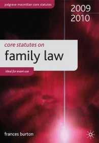 Core Statutes on Family Law 2009-10 (Palgrave Macmillan Core Statutes) -- Paperback