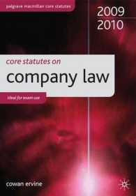 Core Statutes on Company Law (Palgrave Macmillan Core Statutes) -- Paperback