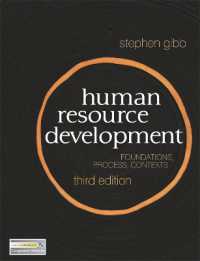 人材開発（第３版）<br>Human Resource Development : Foundations, Process, Context （3TH）