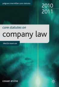 Core Statutes on Company Law (Palgrave Macmillan Core Statutes) -- Paperback