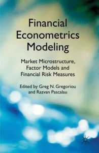 金融計量経済学のモデリング<br>Financial Econometrics Modeling : Derivatives Pricing, Hedge Funds and Term Structure Models