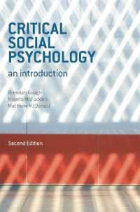 批判的社会心理学入門（第２版）<br>Critical Social Psychology : An Introduction （2ND）