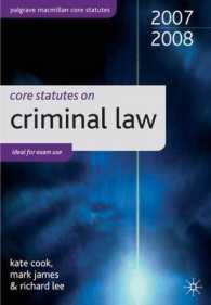 Core Statutes on Criminal Law (Palgrave Macmillan Core Statutes) -- Paperback （REV ED）