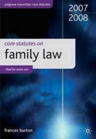 Core Statutes on Family Law (Palgrave Macmillan Core Statutes) -- Paperback （REV ED）