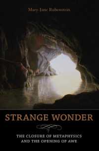 形而上学の終焉と畏怖の開示<br>Strange Wonder : The Closure of Metaphysics and the Opening of Awe (Insurrections: Critical Studies in Religion, Politics, and Culture)