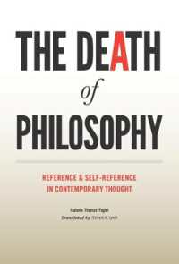 哲学の死（英訳）<br>The Death of Philosophy : Reference and Self-reference in Contemporary Thought