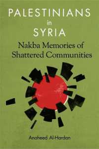 シリアのパレスチナ移民とナクバの記憶<br>Palestinians in Syria : Nakba Memories of Shattered Communities
