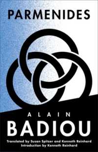 Parmenides : Ontological Figure, Being 1 (The Seminars of Alain Badiou)