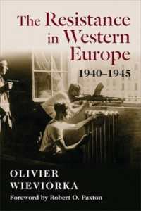 O．ヴィヴィオルカ著／西欧レジスタンス史1940-1945年（英訳）<br>The Resistance in Western Europe, 1940-1945 (European Perspectives: a Series in Social Thought and Cultural Criticism)