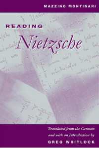 モンティナーリ著／ニーチェを読む（英訳）<br>Reading Nietzsche (International Nietzsche Studies)