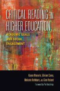 Critical Reading in Higher Education : Academic Goals and Social Engagement (Scholarship of Teaching and Learning)