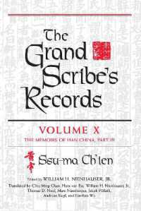 The Grand Scribe's Records, Volume X : Volume X: the Memoirs of Han China, Part III