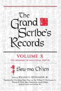 The Grand Scribe's Records : The Memoirs of Han China (Grand Scribe's Records) 〈10〉