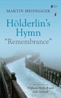 Hölderlin's Hymn 'Remembrance' (Studies in Continental Thought)