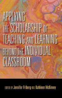 Applying the Scholarship of Teaching and Learning beyond the Individual Classroom (Scholarship of Teaching and Learning)