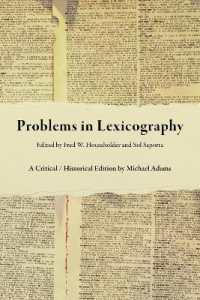 Problems in Lexicography : A Critical / Historical Edition