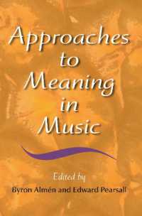 音楽意味論へのアプローチ<br>Approaches to Meaning in Music