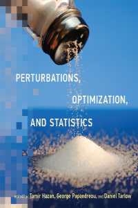 Perturbations, Optimization, and Statistics (Perturbations, Optimization, and Statistics) -- Hardback