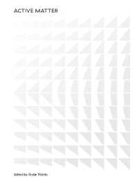 Active Matter (The Mit Press)