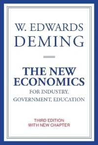 『デミング博士の新経営システム論』（原書）第３版<br>The New Economics for Industry, Government, Education (The New Economics for Industry, Government, Education) （3RD）