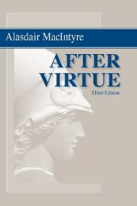 マッキンタイア『美徳なき時代』（原書）第３版<br>After Virtue : A Study in Moral Theory, Third Edition