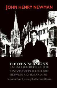 Fifteen Sermons Preached before the University of Oxford between A.D. 1826 and 1843 (Notre Dame Series in Great Books)