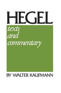 Hegel : Texts and Commentary