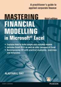 Mastering Financial Modelling in Microsoft Excel 3rd edn : A Practitioner's Guide to Applied Corporate Finance (The Mastering Series) （3RD）