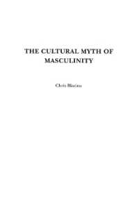 男性性の文化的神話<br>The Cultural Myth of Masculinity