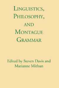 Linguistics, Philosophy, and Montague Grammar