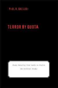 Terror by Quota : State Security from Lenin to Stalin (an Archival Study) (Yale-hoover Series on Authoritarian Regimes)