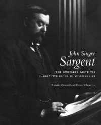 John Singer Sargent Complete Catalogue of Paintings Cumulative Index