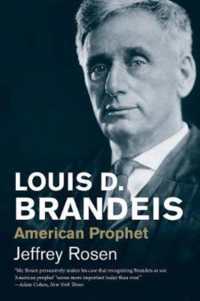 Louis D. Brandeis : American Prophet (Jewish Lives) -- Paperback / softback