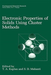 Electronic Properties of Solids Using Cluster Methods (Fundamental Materials Research)