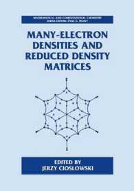 Many-Electron Densities and Reduced Density Matrices (Mathematical and Computational Chemistry, 1)