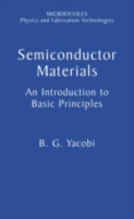 半導体材料入門<br>Semiconductor Materials : An Introduction to Basic Principles (Microdevices)