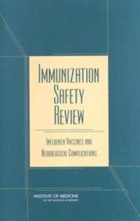 Immunization Safety Review : Influenza Vaccines and Neurological Complications (Vaccines)